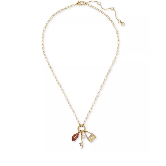Kate Spade Lipstick, high heels and a bag Pendant Necklace - Picture 3 of 9